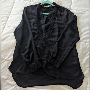 LC by Lauren Conrad Black tunic blouse